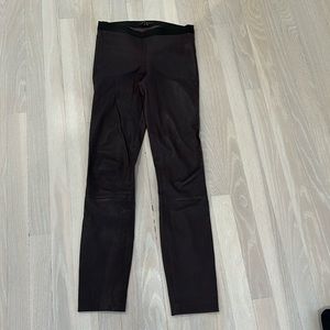 Theory skinny leather pants